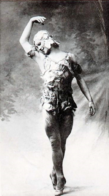 Check out those hams. Nijinsky in Le Spectre de la Rose (public domain in US).